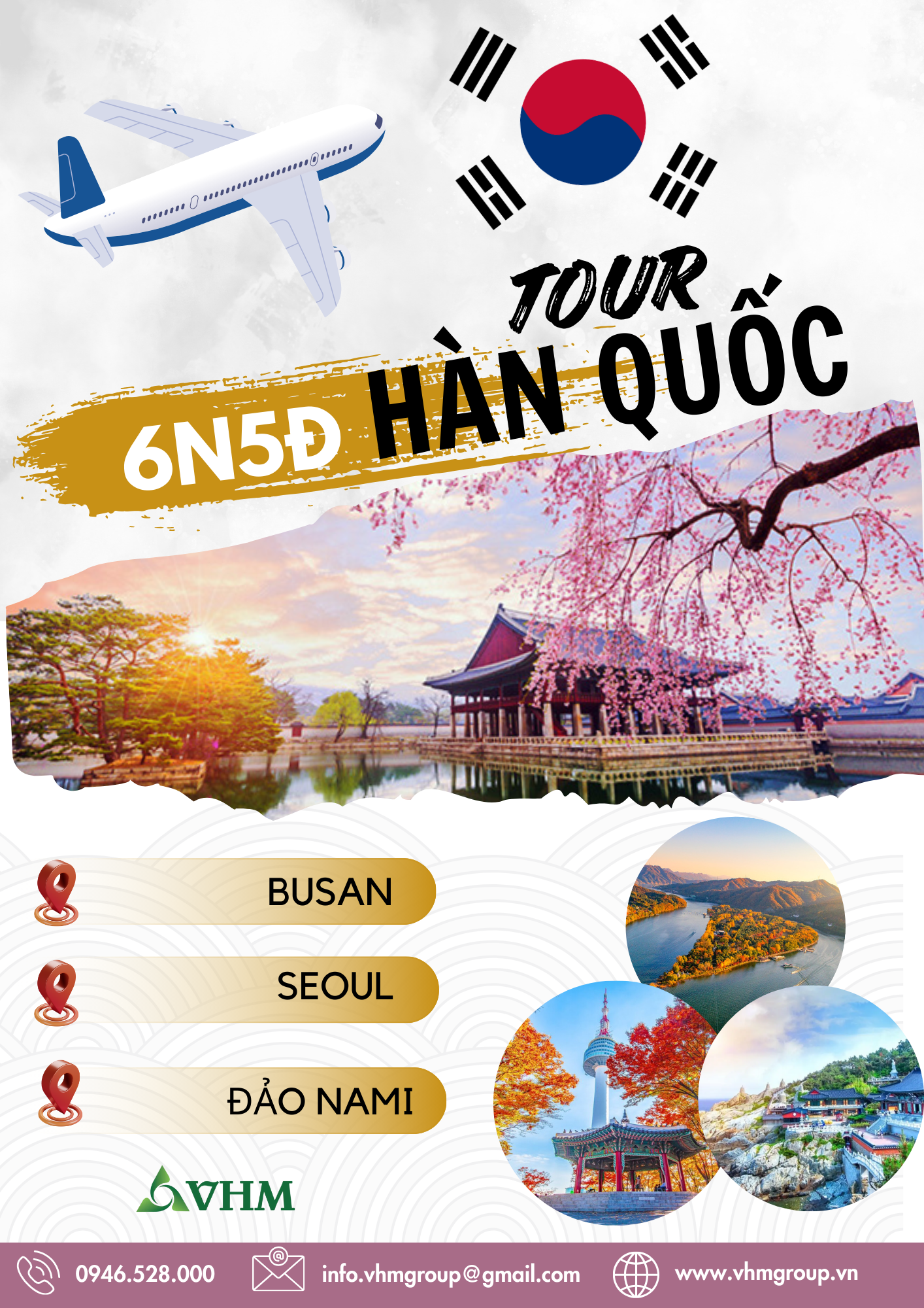 Du lịch Hàn Quốc BUSAN - SEOUL - ĐẢO NAMRI 2024